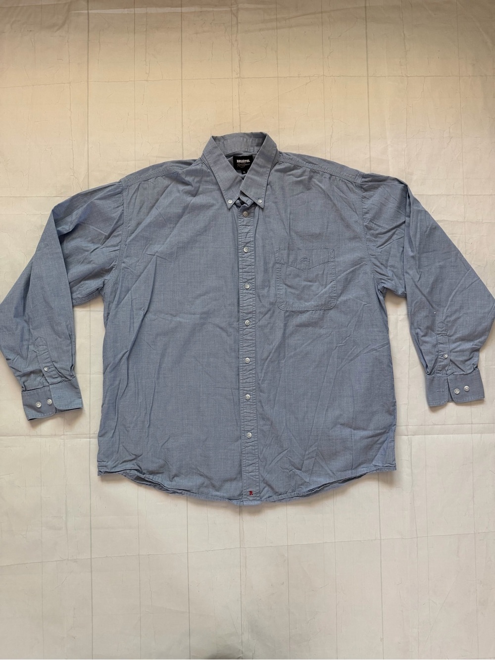 Resistol Rodeogear Button-Down Shirt in Light Blue Size XL